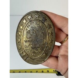Wells Fargo & Company James R Hill Harness Maker belt buckle June 1868